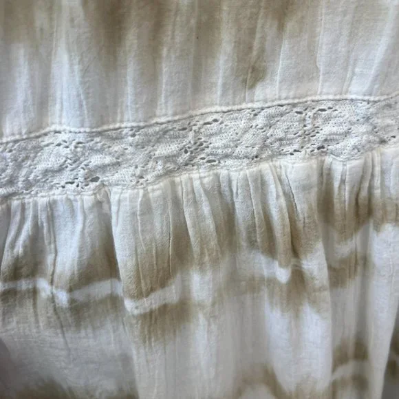 Aerie Beach Tie Dye Cotton Maxi Sundress Size L Boho Beachy Summer - Picture 6 of 12